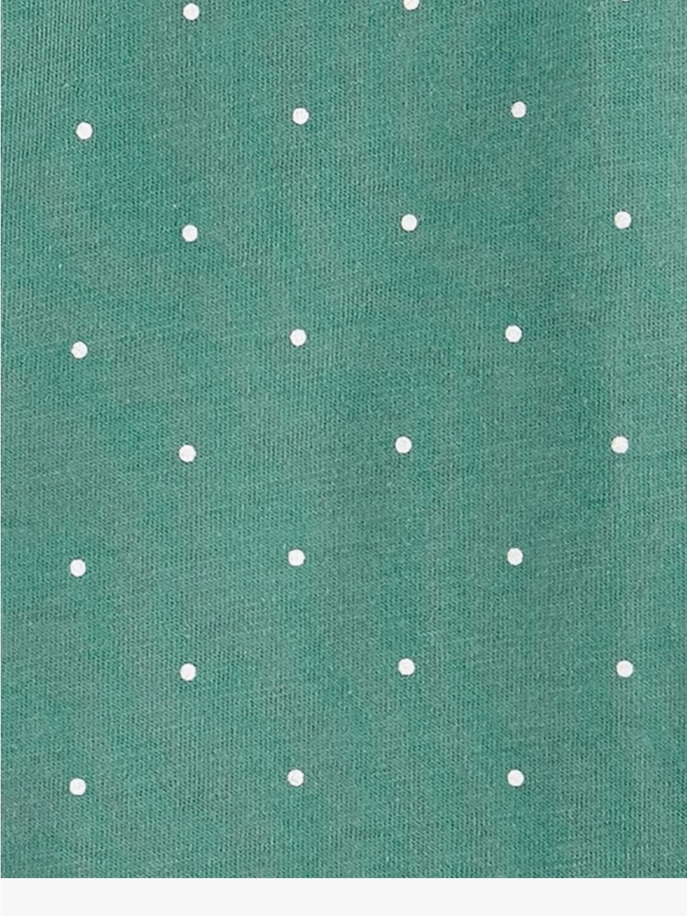 Girls 100% Cotton Long Sleeve Polka Dot Tee in Teal 5T